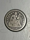 1856 SMALL DATE LIBERTY SEATED DIME NICE ORIGINAL!!!