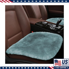 Sheepskin Car Seat Cushion Soft Winter Driver Seat Cover Fluffy Faucolor Grey Sheepskin Car Seat Cushion Soft Winter Driver Seat Cover Fluffy Faucolor Grey