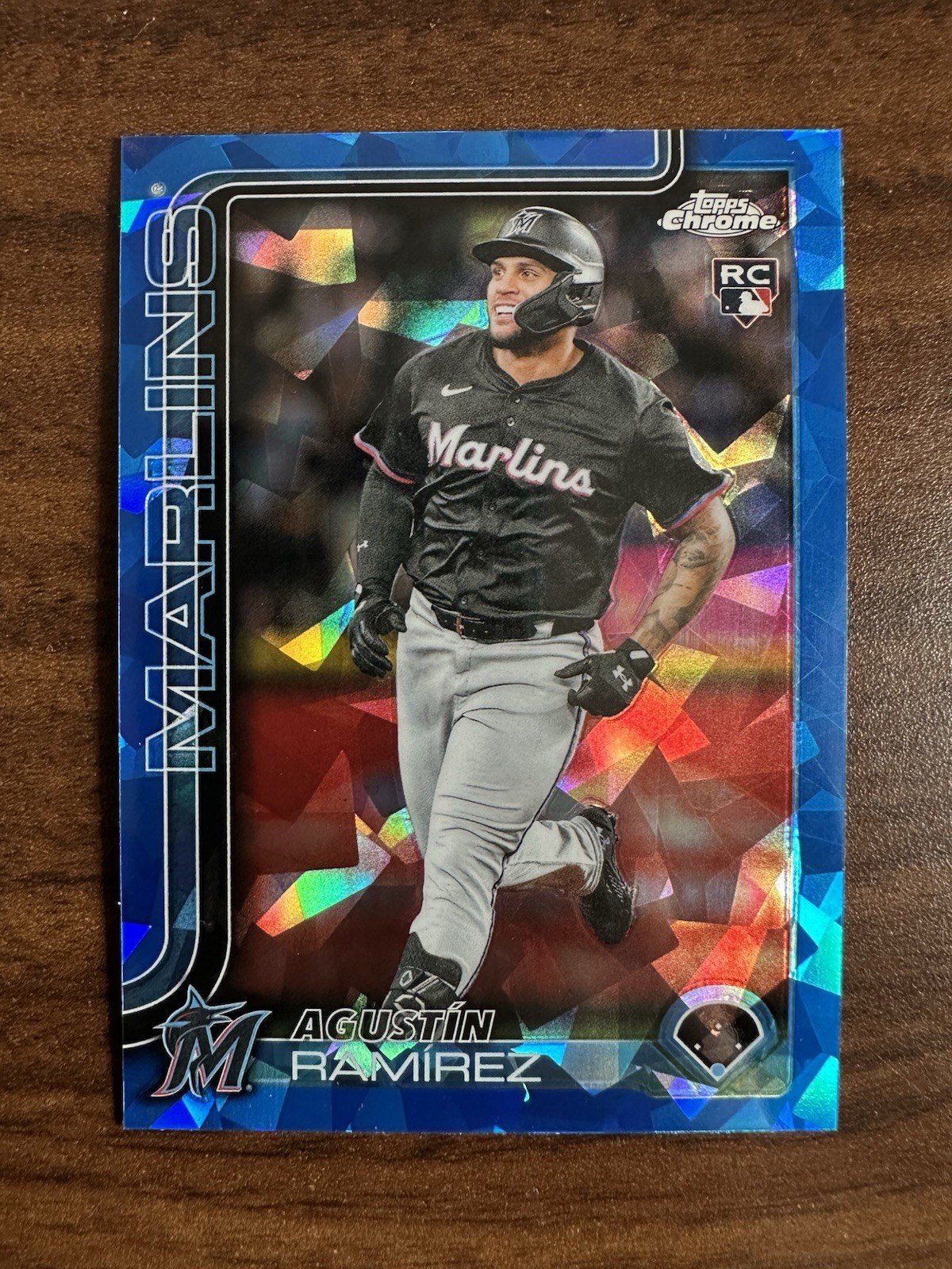 Agustin Ramirez 2025 Topps Chrome Update Sapphire #USC200 RC Marlins