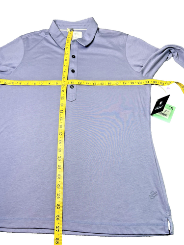 LinkSoul NWT womens roll tab 1/2 buttoned pullover shirt XL golf athleisure $109 - Picture 4 of 10