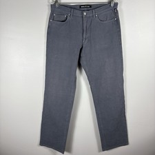 Versace Jeans Couture Men's 36x32 Gray Textured Plaid Straight Leg Chino Pants