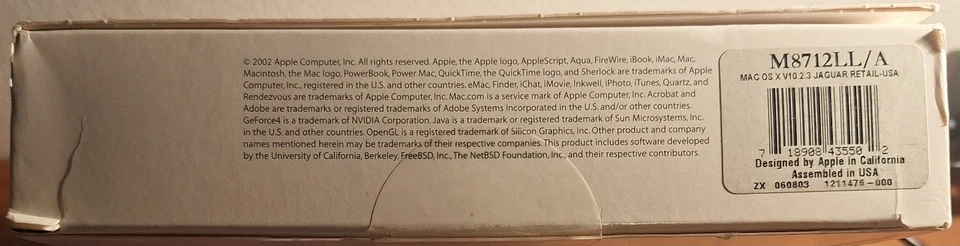 Apple Mac OS X Jaguar 10.2 (Retail) Full Version for Mac M8712LL/A - Image 4 of 4