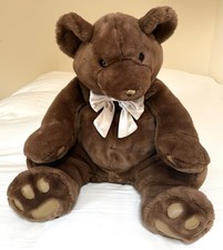 Vintage Animal Alley Commonwealth Dark Brown Teddy Bear Jumbo 34 Plush Toy 2001