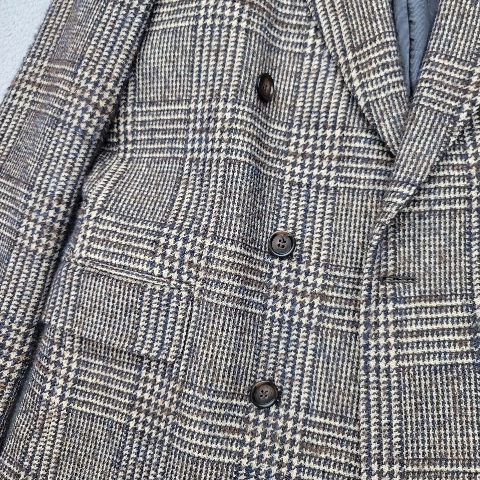Officine Generale Manon Jacket Blazer Mens Small ( 36"Waist) Houndstooth Wool image 4