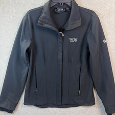 Mountain Hardwear Jacket Women's Medium Black Softshell Full Zip Lightweight