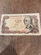 Great Historic Banknotes Spain 100 Pesetas 1970 