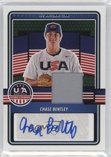 2023 USA Baseball Stars & Stripes Materials Chase Bentley (Blue Ink) Auto 0j5z