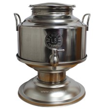 FUSTINO 5 LITRI INOX BELVIVERE ACCIAIO INOX 18/10 CONTENITORE GRAFFATO OLIO VINO
