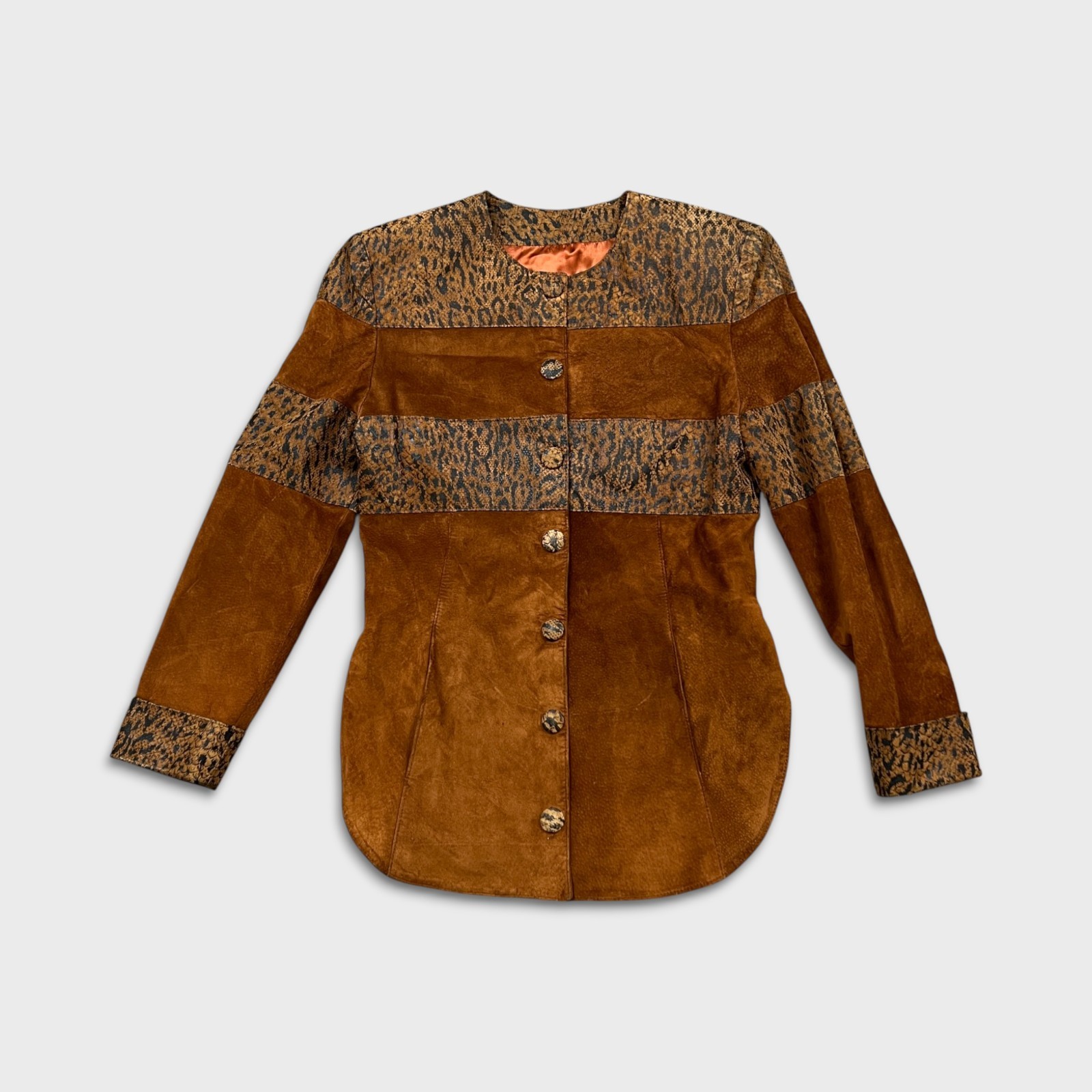 Vintage Danier Suede Patchwork Jacket Womens XS B… - image 1