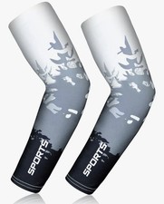 Flintronic Arm Sleeves Unisex Warmer UV Protection UPF50 For Running, Cycling