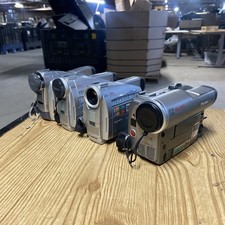 Lot of 4 Canon MiniDV Camcorders 1 Tested 3 Not Tested for Parts Or Repair