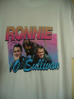 Snooker Fan T-Shirt RONNIE O'SULLIVAN, The Rocket, Gr. L - NEU, Fan - Artikel