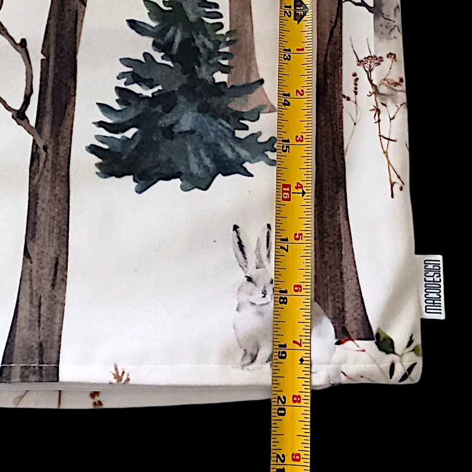 MACODESIGN Woodland Animals Velvet Pillow Cover Sham Cabin Accent Forest Fairy  - Image 3 of 4