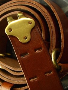 M1907 USGI style SLING LTHR.  drum dyed super premium JT&L 1944 BRASS FITTINGS