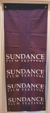 Vintage Sundance Film Festival Banner Fabric With Grommets 