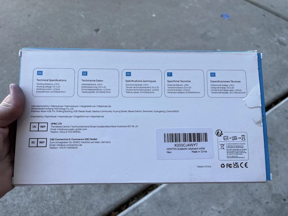 Ultra-Slim Bluetooth Keyboard Compatible with iPad 10.2(9th/ 8th/ 7th#2/290 - Image 3 of 4