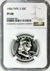 1956 FRANKLIN HALF DOLLAR PROOF TYPE 2 NGC PF68