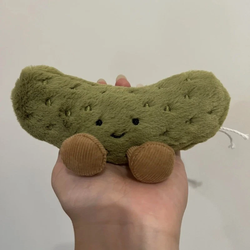 Jellycat Amusable Green Sour Pickle Plush Toy Cute Collectible Soft Stuffed Doll - Image 3 of 4