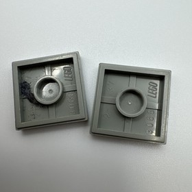 LEGO (2) 3068 Tile 2 x 2 Black And Orange UFO 6975 6979 6915 6836 6902 Zotaxian