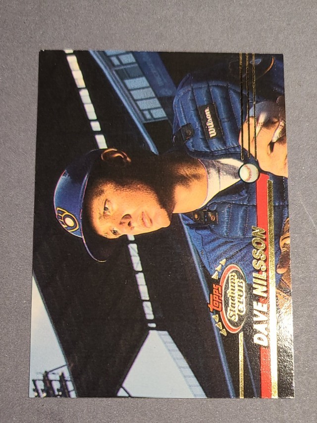 1993 Stadium Club Dave Nilsson Milwaukee Brewers #709