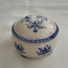 Miniature Bonbonniere / Ceramic Candy Box LBP Art Nouveau - France