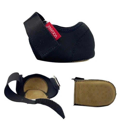 Vogana Heel Support for Heel Pain Adjustable Antibacterial Cushion Pads – Black
