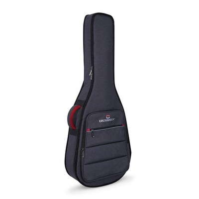 Crossrock CRSG107C Gitarrentasche Klassik 4/4 10mm gepolstert Rucksack grau