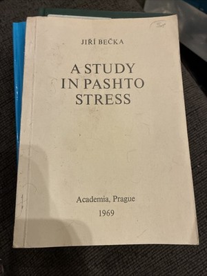 A Study In Pashto Stress Academia Prague 1969