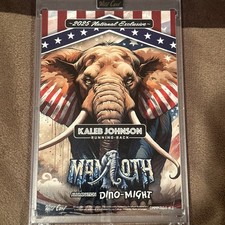 Kaleb Johnson 2025 Wild Card MAMMOTH National Exclusive 1/1 RC (4x6) - STEELERS