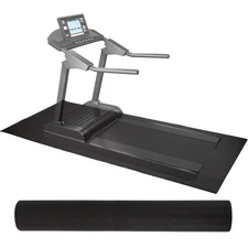 Elevon 2.5' x 5' High Density Gym Fitness Equipment Mat, Floor Protection, Black