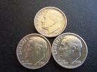 1962 D Roosevelt Dime - 3 Coins  #14