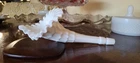 Fenton Milk Glass Thumbprint Epergne Horn 9" Horn Only