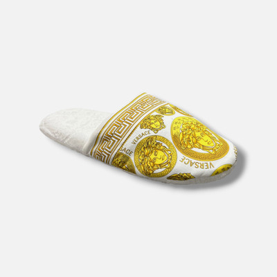 Versace Women's White Medusa Amplified Slippers Shoes Size M