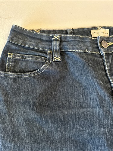 Karen Millen Women’s Jeans UK 12 Blue Embellish Pocket Design - Picture 5 of 16