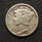1930 *P* MERCURY HEAD  SILVER DIME *NICE* - FREE SHIPPING! - C3355