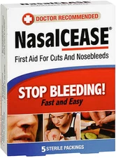 NasalCEASE Nose Bleed & Wound Packings 5 Sterile Packings / Box ( 1 box ) ^^
