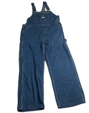 Liberty Overalls Mens 38x30 Blue Denim Bibs Coveralls Carpenter Utility Workwear