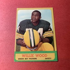 1963 Topps football card #95 Willie Wood (ex), see pics