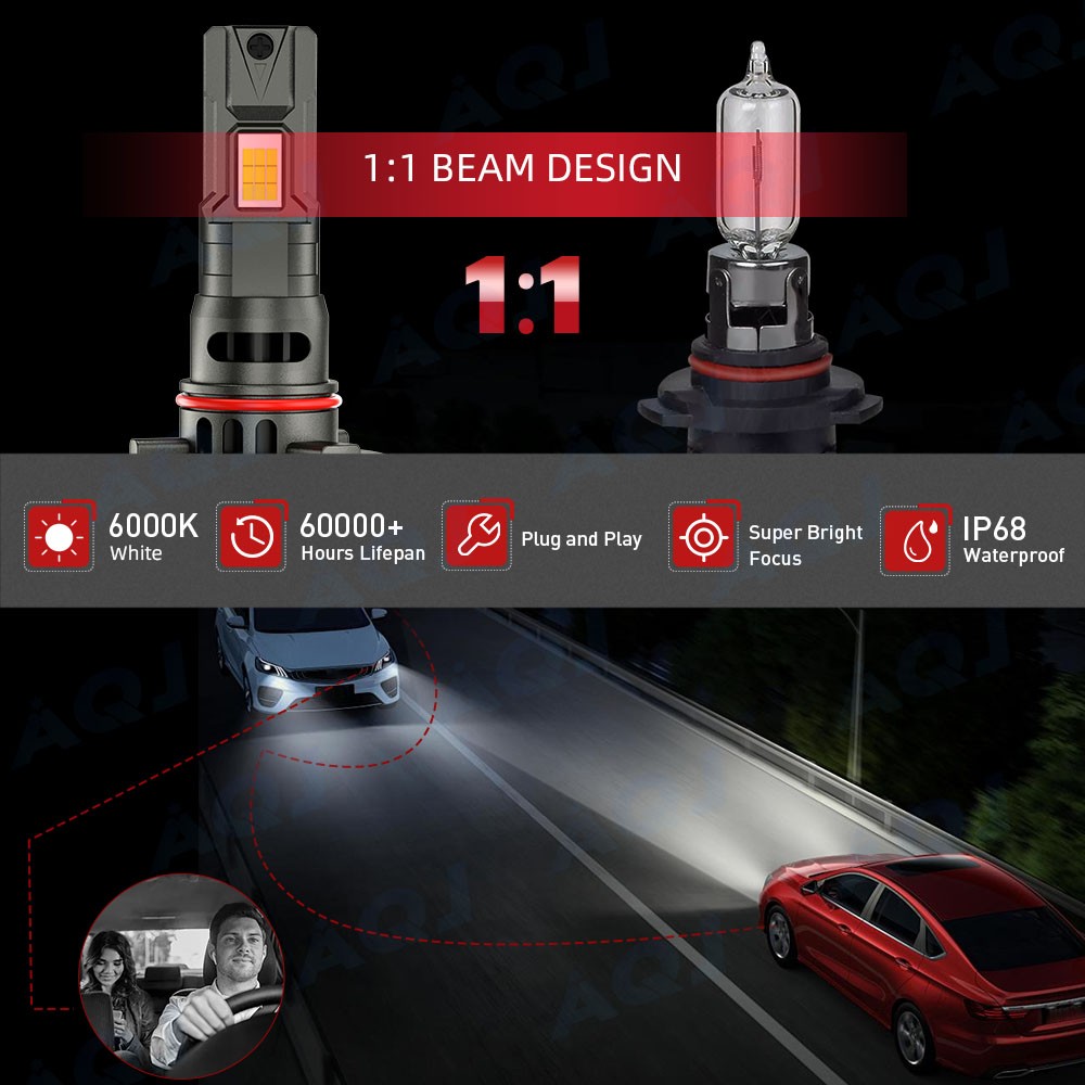 6x LED Headlight Hi/Lo + Fog Light Bulbs For Freightliner Columbia 2005-2017 thumbnail 11