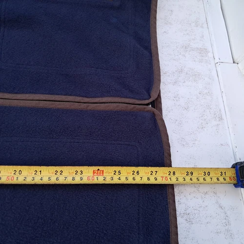 Vellón WoolOvers. Algodón orgánico. Vellón con cremallera completa. Talla M, azul marino. - Imagen 10 de 16