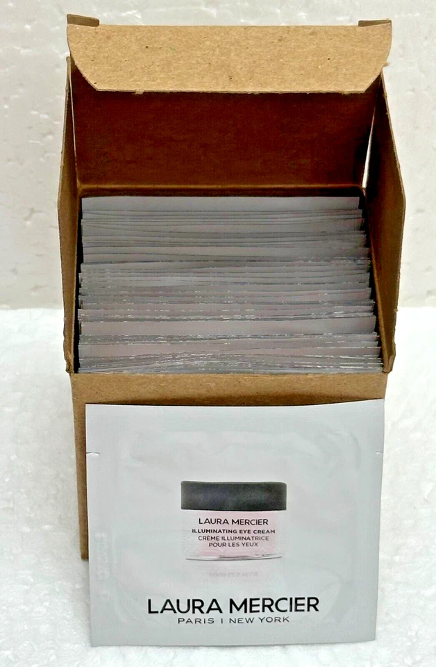 50件装LAURA MERCIER亮白眼霜0.03盎司/1毫升 (50ml/1.7 Oz Total) — 第 3/4 张图片