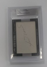 BGS Authentic 2012 Leaf Cut Signature Baseball Irv Noren Autograph 