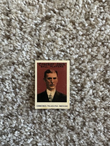 1993 Reproduction of 1915 small Cracker Jack Ball Players: Connie Mack - Picture 2 of 5
