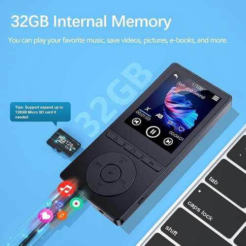 64GB MP3 Player with Bluetooth 5.3, Music Player with HiFi Sound for Sports Runn - Picture 7 of 8