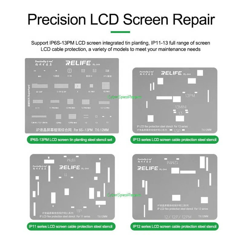 iPhone PCB Reballing Stencils BGA LCD ReWork Middle Layer Repair 8-15 Series UK - Image 2 of 4