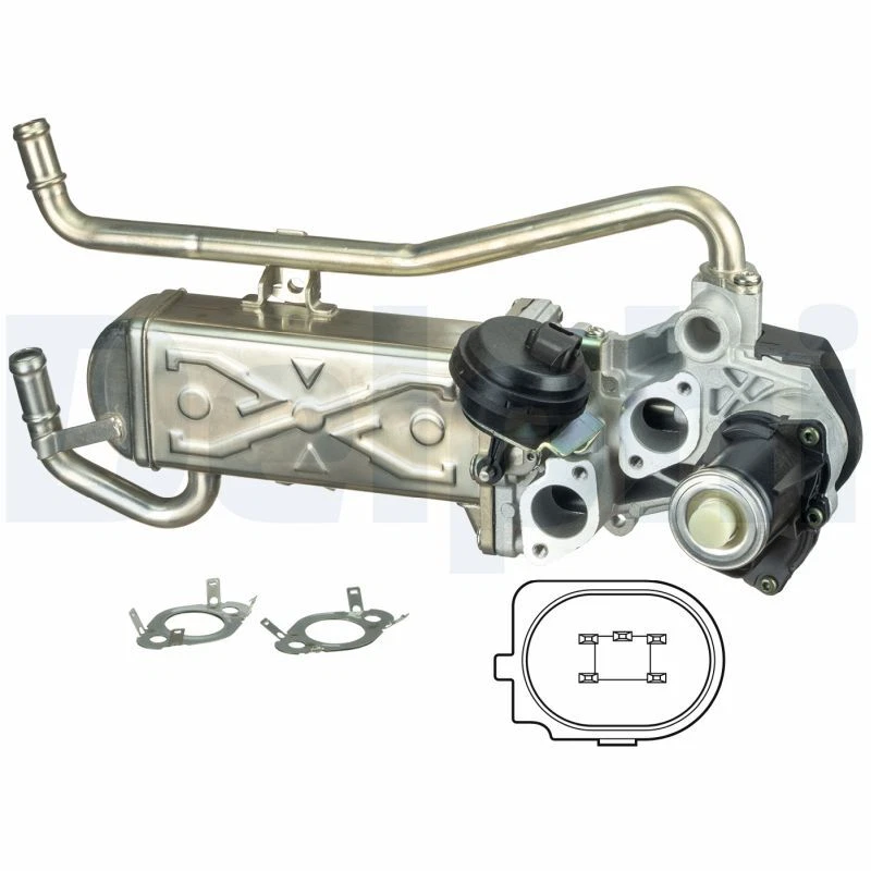 Vanne EGR DELPHI EG10432-12B1 SEAT IBIZA IV SC/IBIZA IV/IBIZA IV Camionnette - 3 - Photo 2/2