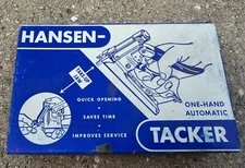 Vintage Hansen No 35 Tacker Hand Stapler NEW