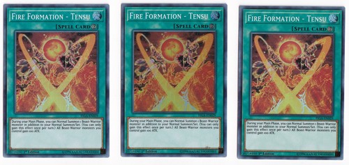 YUGIOH FIRE FORMATION TENSU FIGA-EN029 1ST SUPER X3