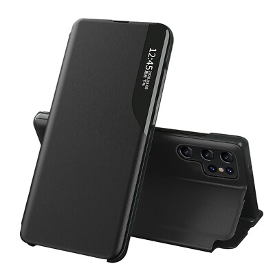 Smart Case PU Leather Folio Flip Slim Phone Cover For Samsung S25 S26 Ultra S24