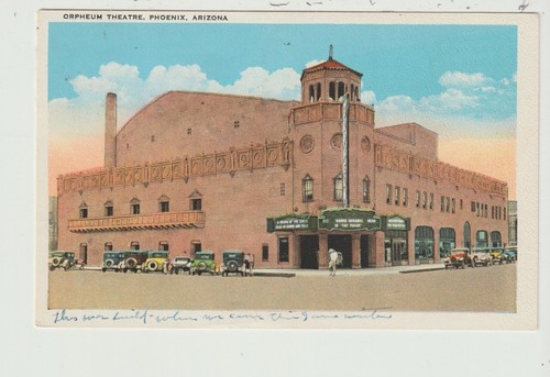 CARTOLINA TEATRO OPHEUM FENICE ARIZONA - Foto 1 di 2